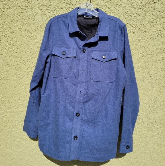 NEW Travis Matthew Blue 100% Cotton Button Down Flannel Shirt